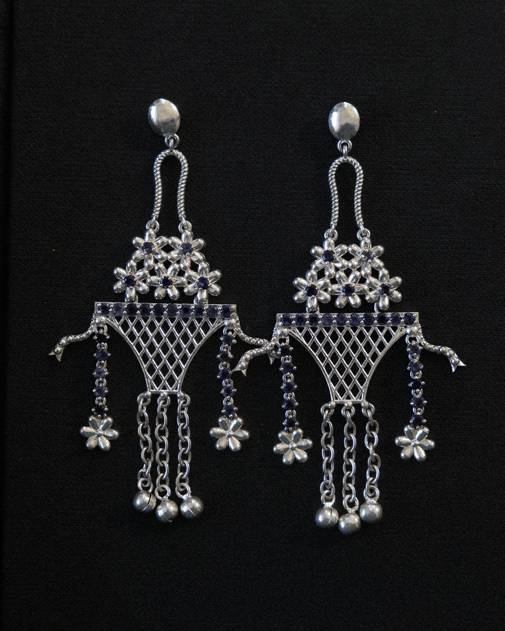Iolite Guldasta Earrings